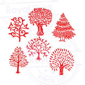 Tree Wooden Stamps - Set