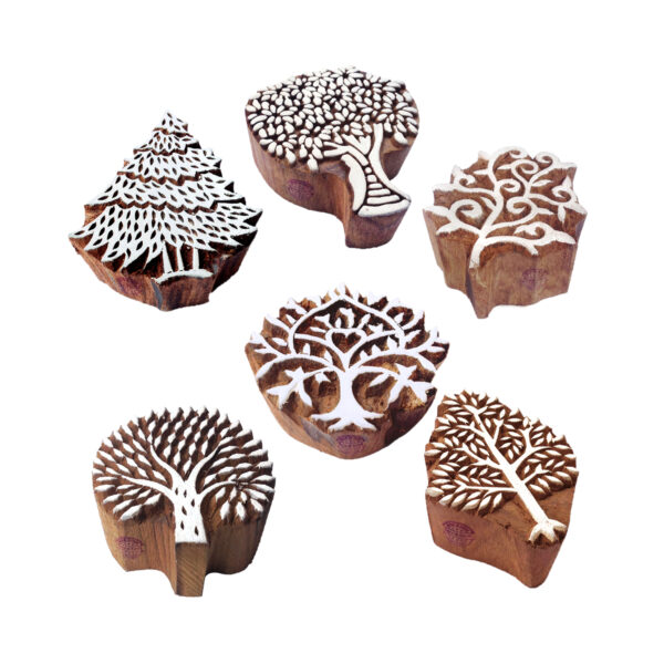 Tree Wooden Stamps - Set