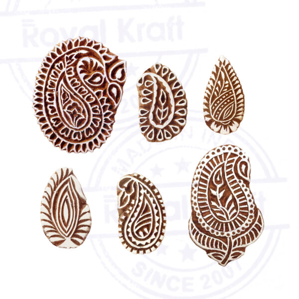 Paisley Wooden Stamps - Set