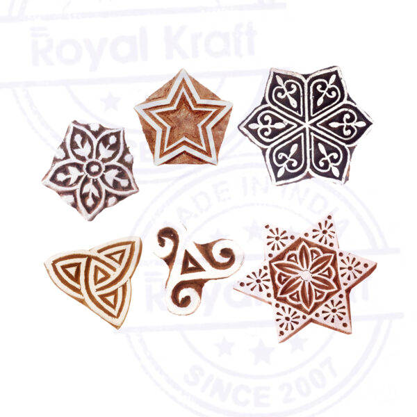 Star Wooden Stamps - Set