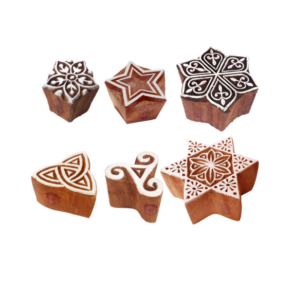 Star Wooden Stamps - Set