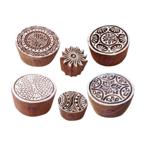 Round Wooden Stamps - Set