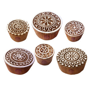 Round Wooden Stamps - Set