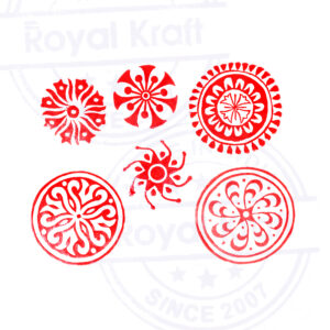 Round Wooden Stamps - Set