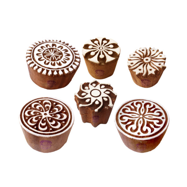 Round Wooden Stamps - Set