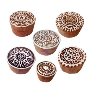 Round Wooden Stamps - Set