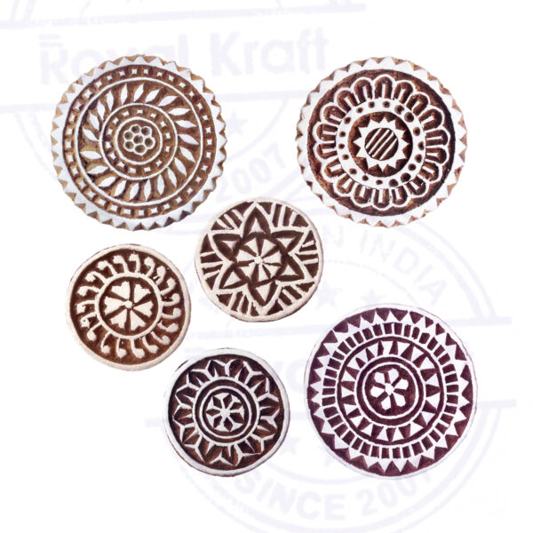 Round Wooden Stamps - Set