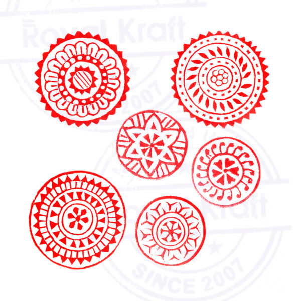 Round Wooden Stamps - Set