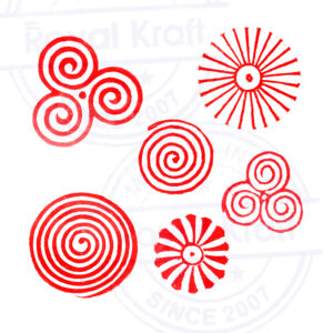 Round Wooden Stamps - Set