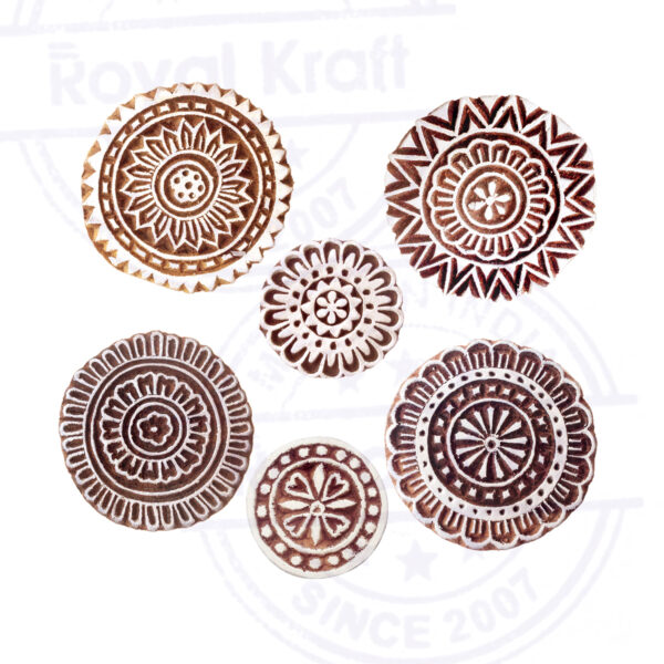 Round Wooden Stamps - Set