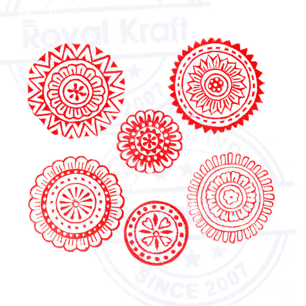 Round Wooden Stamps - Set