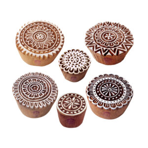 Round Wooden Stamps - Set