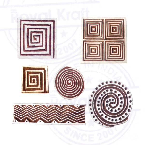 Assorted Wooden Stamps - Set