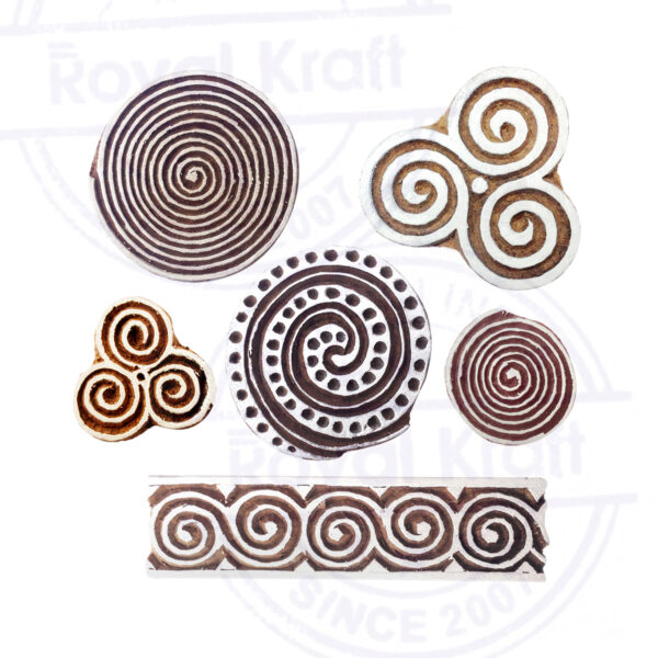 Round Wooden Stamps - Set
