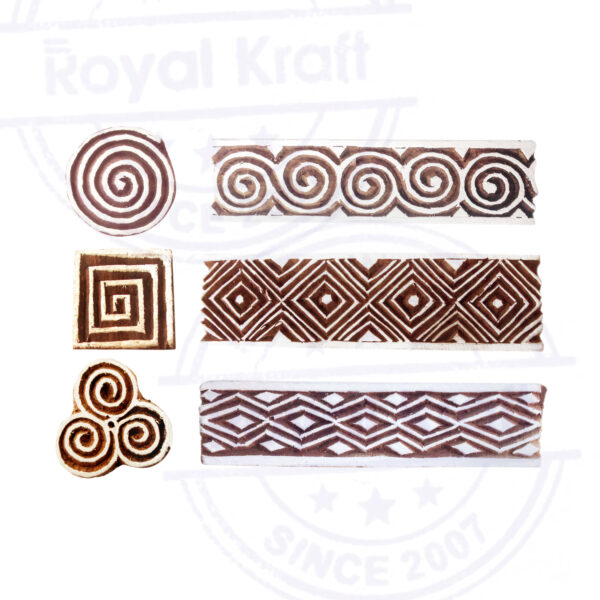 Border Wooden Stamps - Set