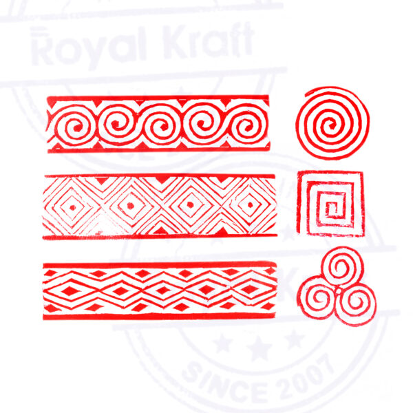 Border Wooden Stamps - Set