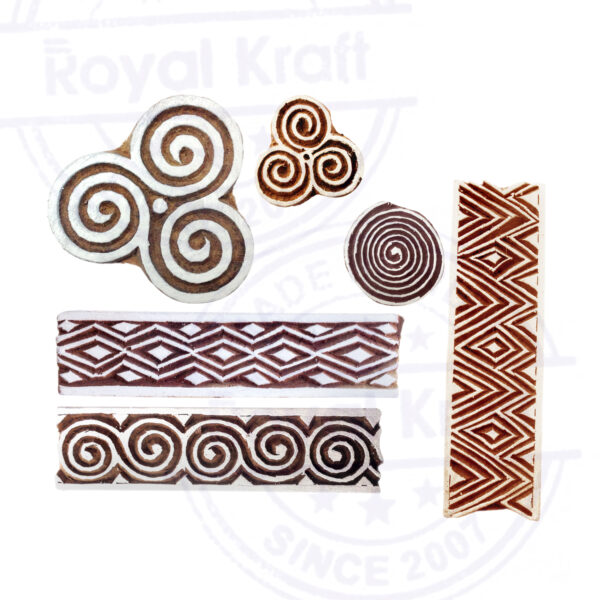 Border Wooden Stamps - Set