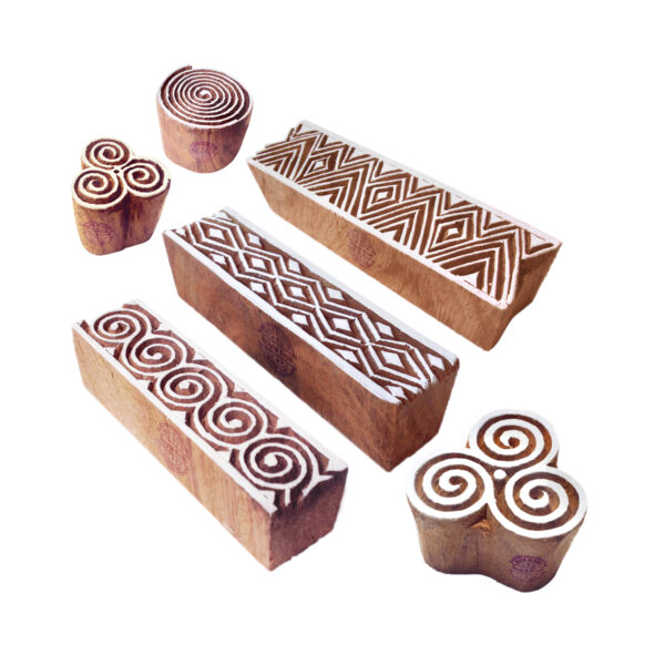 Border Wooden Stamps - Set