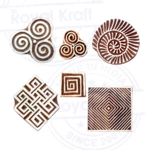 Round Wooden Stamps - Set