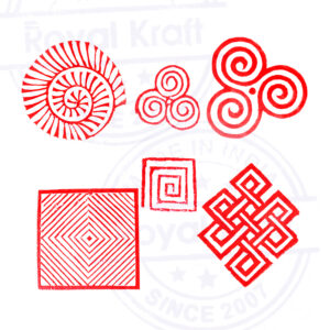 Round Wooden Stamps - Set