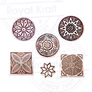 Round Wooden Stamps - Set