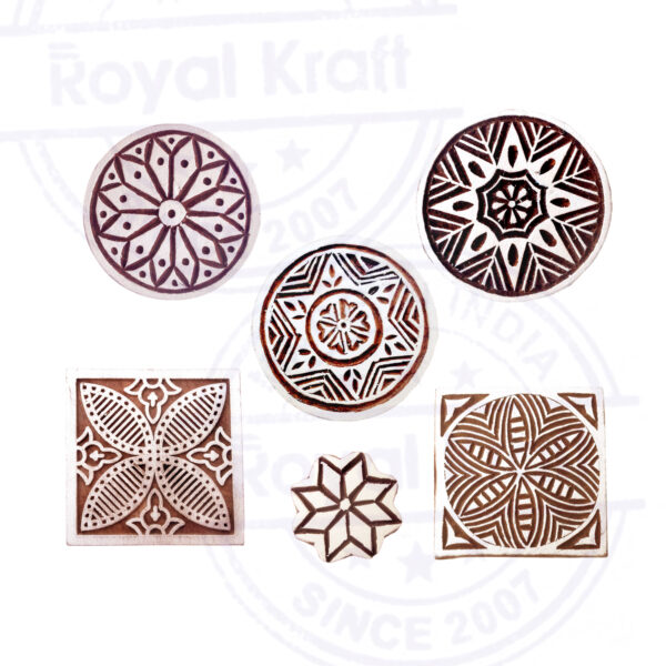 Round Wooden Stamps - Set