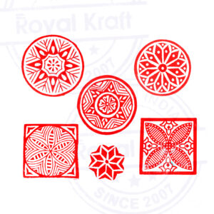 Round Wooden Stamps - Set