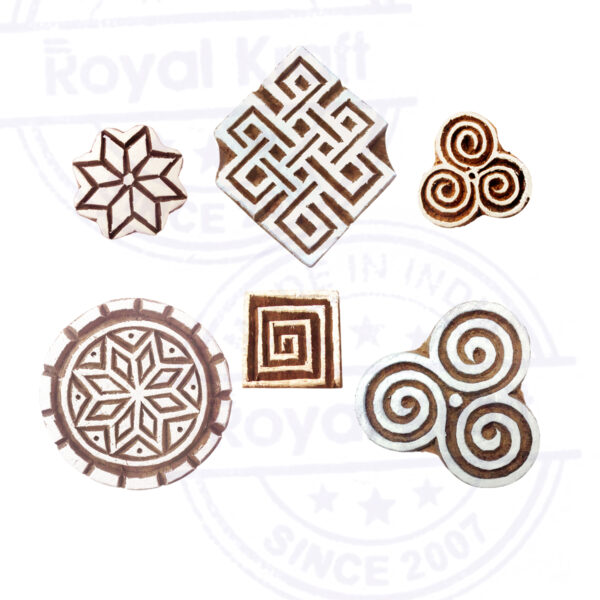 Round Wooden Stamps - Set