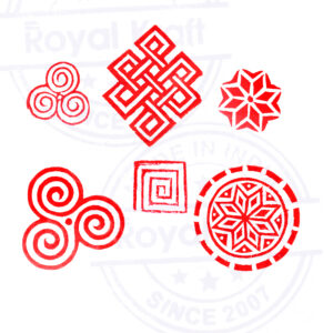 Round Wooden Stamps - Set