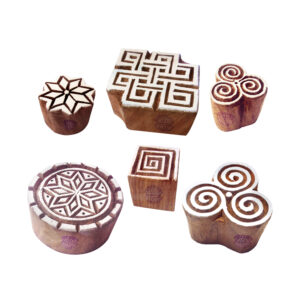 Round Wooden Stamps - Set