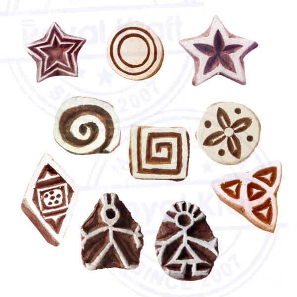 Small Wooden Stamps - Set