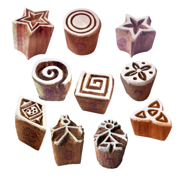 Small Wooden Stamps - Set