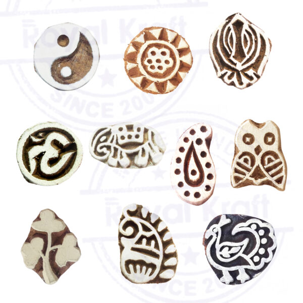 Small Wooden Stamps - Set