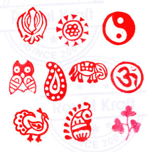Small Wooden Stamps - Set