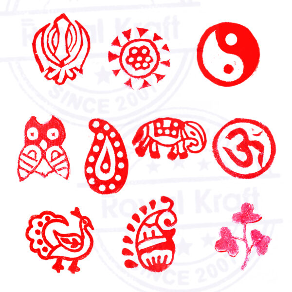 Small Wooden Stamps - Set