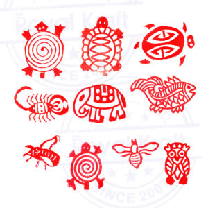 Small Wooden Stamps - Set