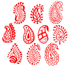 Paisley Wooden Stamps - Set
