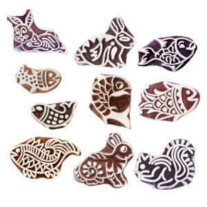Animal Wooden Stamps - Set