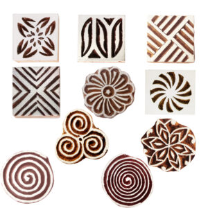 Square Wooden Stamps - Set