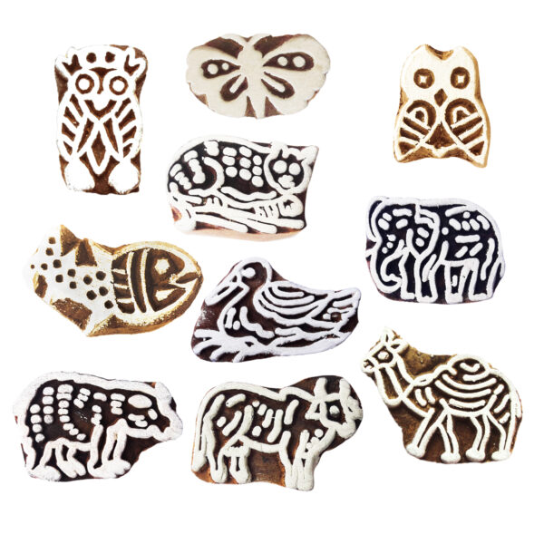Animal Wooden Stamps - Set