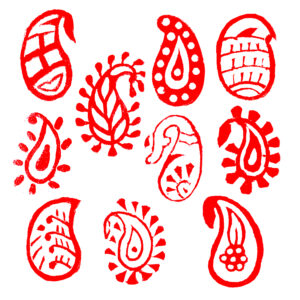 Paisley Wooden Stamps - Set