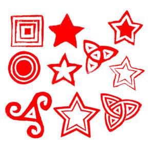 Star Wooden Stamps - Set