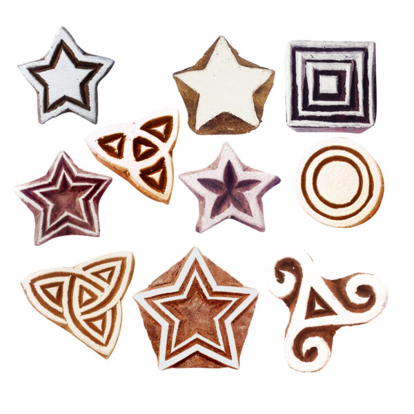 Star Wooden Stamps - Set