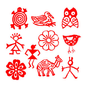 Assorted Wooden Stamps - Set