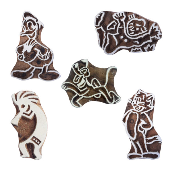 Figure Wooden Stamps - Set