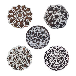 Round Wooden Stamps - Set