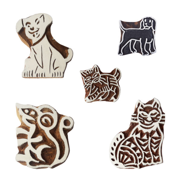 Animal Wooden Stamps - Set