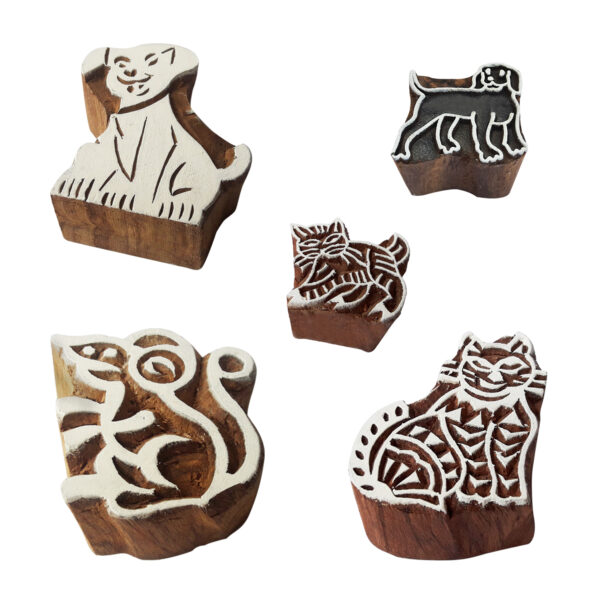 Animal Wooden Stamps - Set