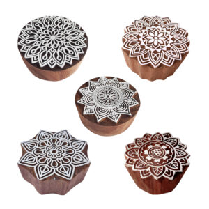 Round Wooden Stamps - Set