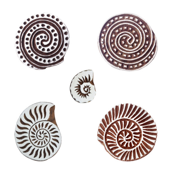 Round Wooden Stamps - Set